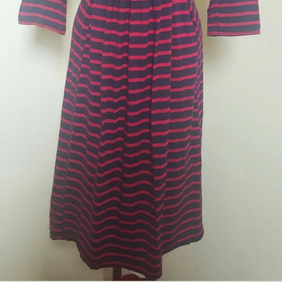 Women red/blue motherhood MATERNITY dress Size s - Picture 4 of 7